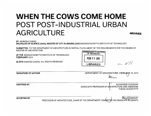 WHEN  THE  COWS  COME  HOME URBAN NDUSTRIAL