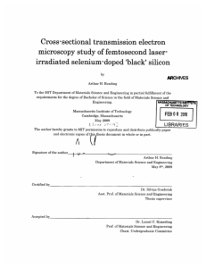 Cross-sectional  transmission electron microscopy  study of femtosecond  laser-