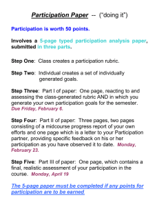 Participation Paper