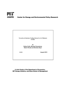 Towards an Emissions Trading Scheme for Air Pollutants in India by