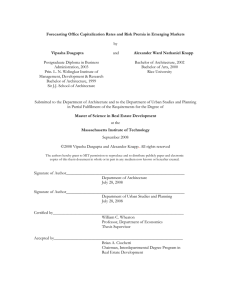 Forecasting Office Capitalization Rates and Risk Premia in Emerging Markets by