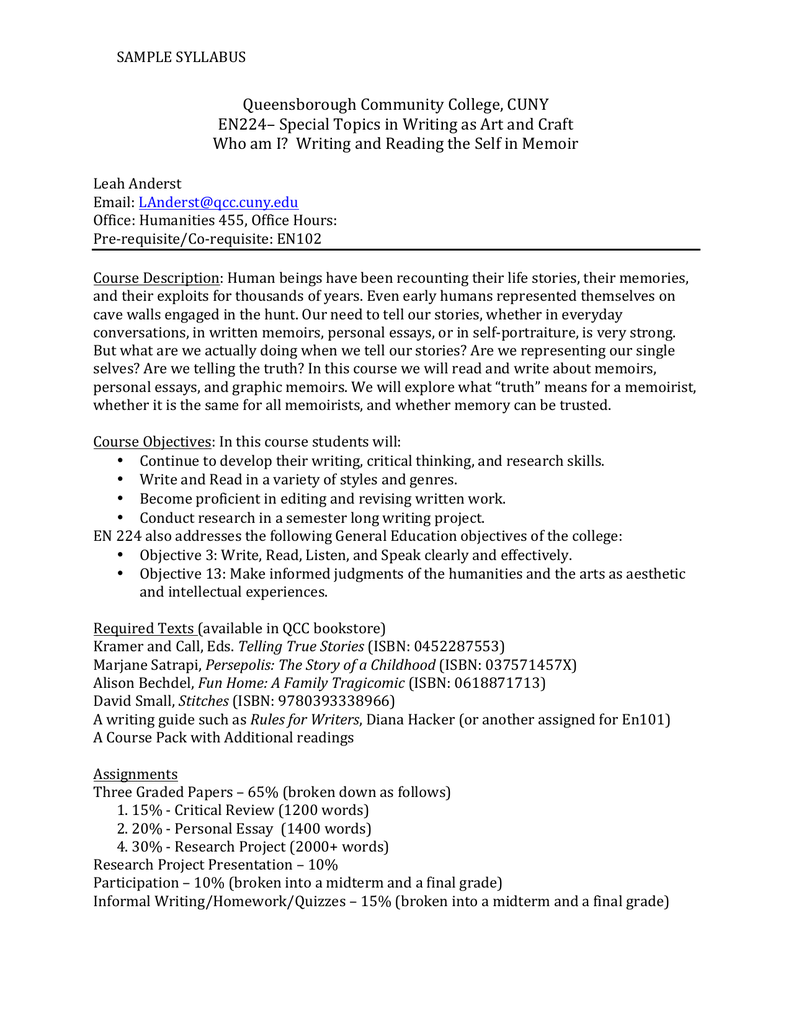 cuny essay format