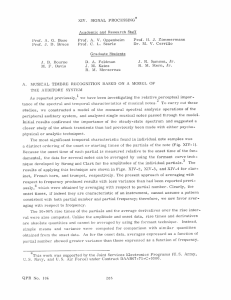 XIV. SIGNAL  PROCESSING Academic  and  Research  Staff