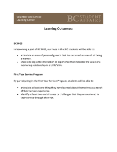 Learning Outcomes: 