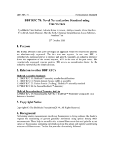 BBF RFC 78: Novel Normalization Standard using Fluorescence
