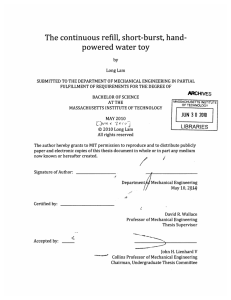 The  continuous  refill, short-burst, hand- powered  water toy LIBRARIES