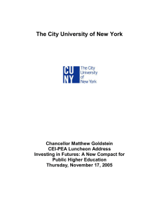 The City University of New York 