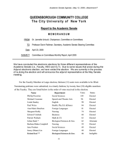 QUEENSBOROUGH COMMUNITY COLLEGE The City University of  New York