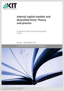 Internal capital markets and diversified firms: Theory and practice econpapers.wiwi.kit.edu