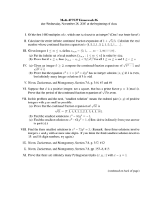 Math 437/537 Homework #6