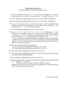 Math 437/537 Homework #3
