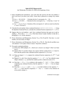 Math 437/537 Homework #6