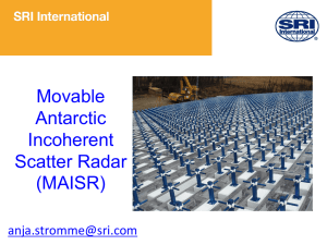 Movable Antarctic Incoherent Scatter Radar