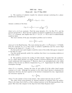 PHY 521 – Stars Exam #2 – due 17 May 2010