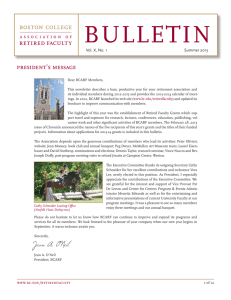 BULLETIN retired faculty