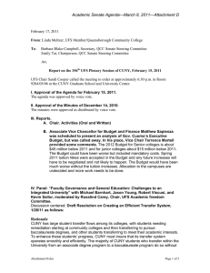 Academic Senate Agenda—March 8, 2011—Attachment D