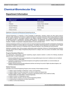 Chemical-Biomolecular Eng Department Information