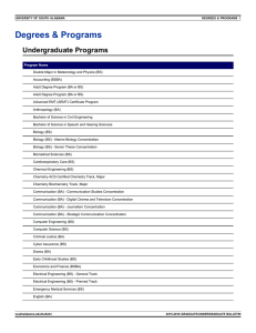 Degrees &amp; Programs Undergraduate Programs