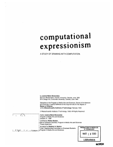 computational expressionism A STUDY