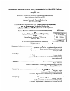 Polyelectrolyte  Multilayers  (PEM) in Micro / Nanofluidics ... Hongchul  Jang by