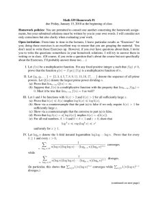 Math 539 Homework #1