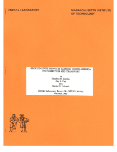 GROUND-LEVEL  OZONE ITS  FORMATION  AND  TRANSPORT by