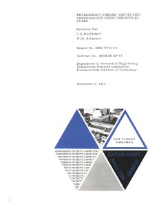 REFRIGERANT CONDENSATION TUBES M.  Rohsenow