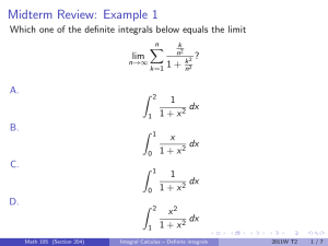 Midterm Review: Example 1