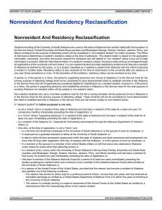 Nonresident And Residency Reclassification