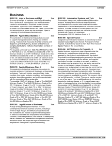 Business BUS 150 Intro to Business and Mgt 3 cr
