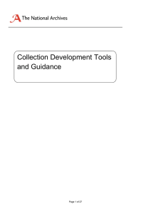 Collection Development Tools and Guidance