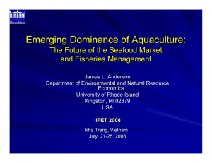Emerging Dominance of Aquaculture: The Future of the Seafood Market