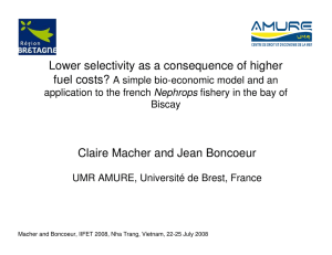 Lower selectivity as a consequence of higher fuel costs?