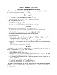 Math 312: Problem set 1 (due 13/5/11)