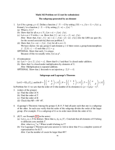 Math 342 Problem set 12 (not for submission) 1.