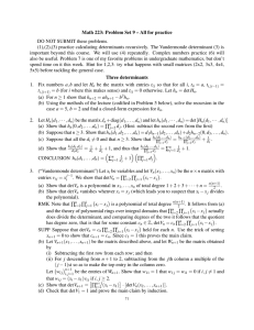 Math 223: Problem Set 9 – All for practice