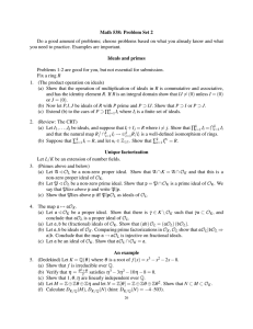 Math 538: Problem Set 2