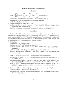 Math 412: Problem Set 3 (due 29/1/2014) Practice  