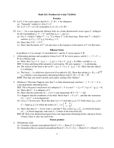 Math 412: Problem Set 4 (due 7/2/2014) Practice