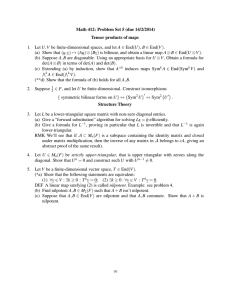 Math 412: Problem Set 5 (due 14/2/2014) Tensor products of maps 1.