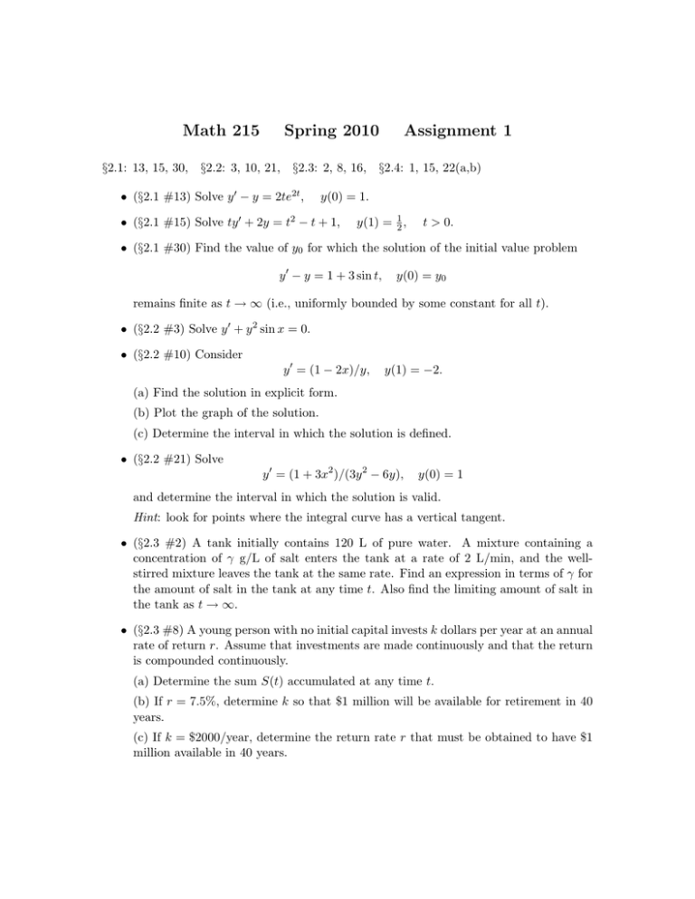 assignment 2 math 215