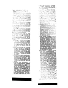 and  up-to-date  information  on  the ... of  disabilities,  disability  issues,  and ... for  people with disabilities, their families,  and