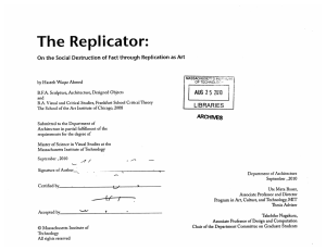 The  Replicator: AUG