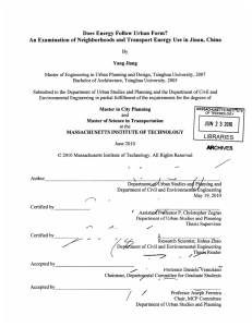 Does  Energy Follow  Urban Form?