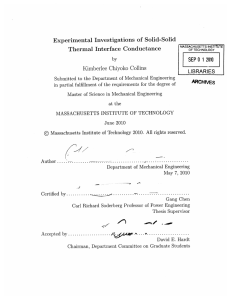 Experimental  Investigations  of  Solid-Solid 1 SEP  0