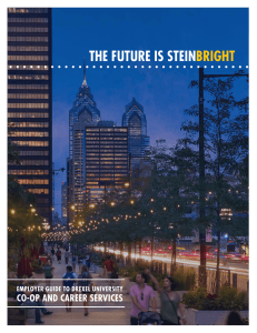 THE FUTURE IS STEIN BRIGHT CO-OP AND CAREER SERVICES