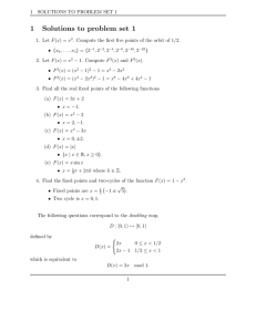 1 Solutions to problem set 1