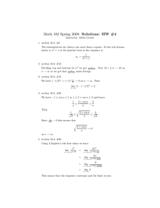 Math 102 Spring 2008: Solutions: HW #4