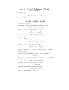 Math 211 Fall 2007: Solutions: HW #3