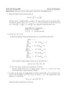 Math 212 Spring 2006 Exam #2 Solutions